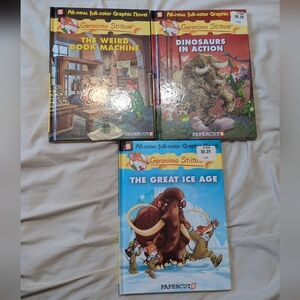 Geronimo Stilton Graphic Novel Lot Hardcover Kids Books Animal Mystery Comic